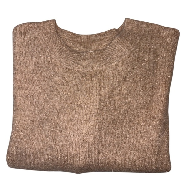 H&M Women’s Shimmery Metallic Soft Sweater Crewneck Size Small - Picture 7 of 9